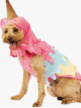 NEW NWT Dripping Ice Cream Cone Pet Costume, Large dog